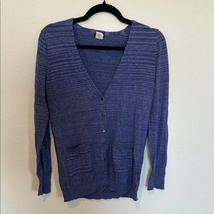 Women's purple J Crew Cardigan Sweater